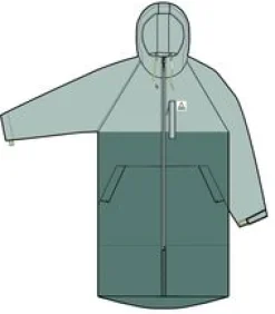 Waves Recycelter Sherpa Gefütterter Surf-Poncho - Surf Spray/Tiefsee