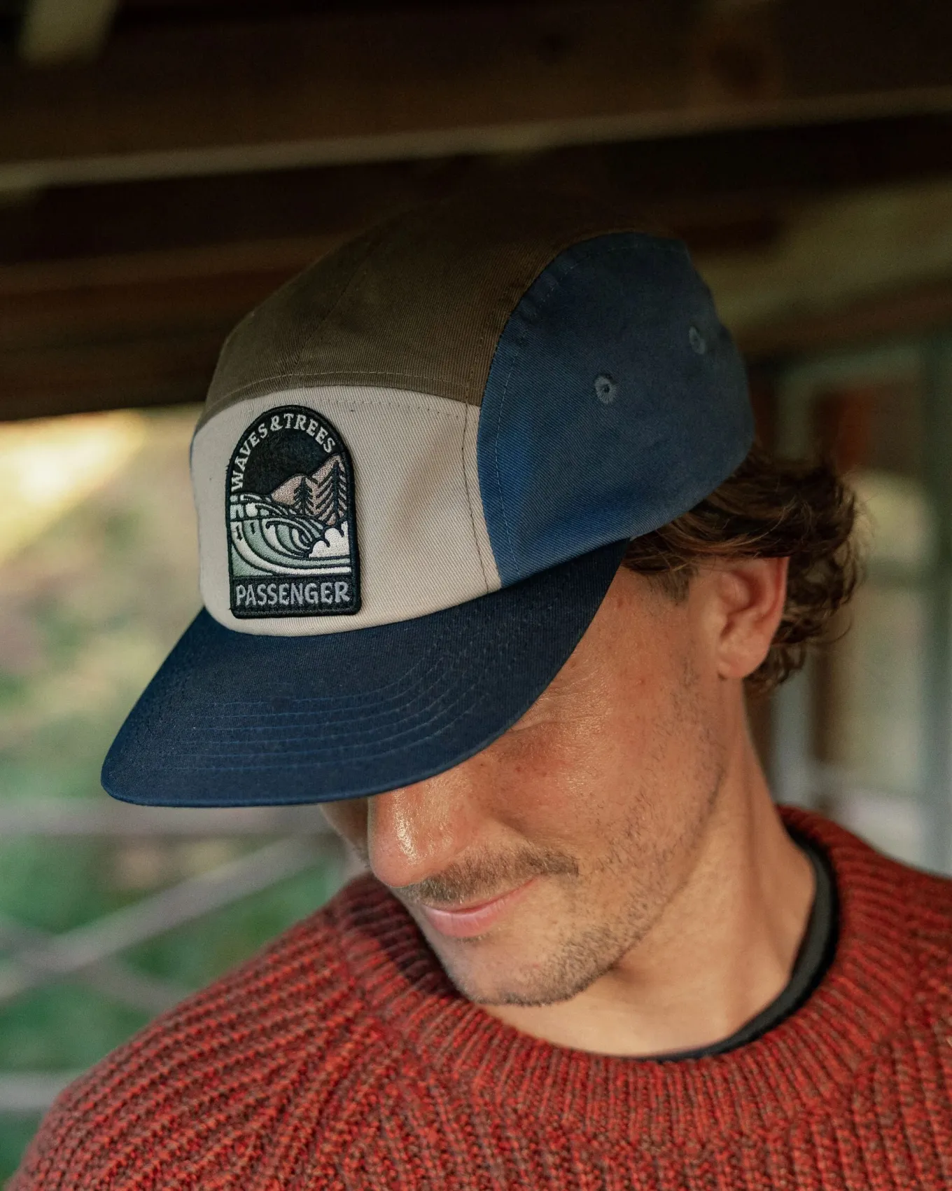 Waves u0026 Trees Recycelte 5-Panel-Kappe - Mondlichtblau
