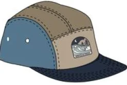 Waves u0026 Trees Recycelte 5-Panel-Kappe - Mondlichtblau