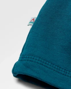 Waves u0026 Trees Recyceltes Baumwoll-Sweatshirt - Gezeitenblau