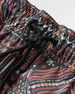 Way Out Recycelte Allzweck-Shorts - Vintage Patchwork Schwarz/Mehrfarbig