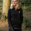 Wintergreen Recycelter Polartec® Fleece-Pullover - Schwarz