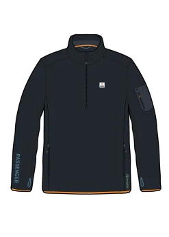 Wintergreen Recycelter Polartec® Fleece-Pullover - Schwarz