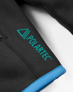 Wintergreen Recycelter Polartec® Fleece-Hoodie - Schwarz