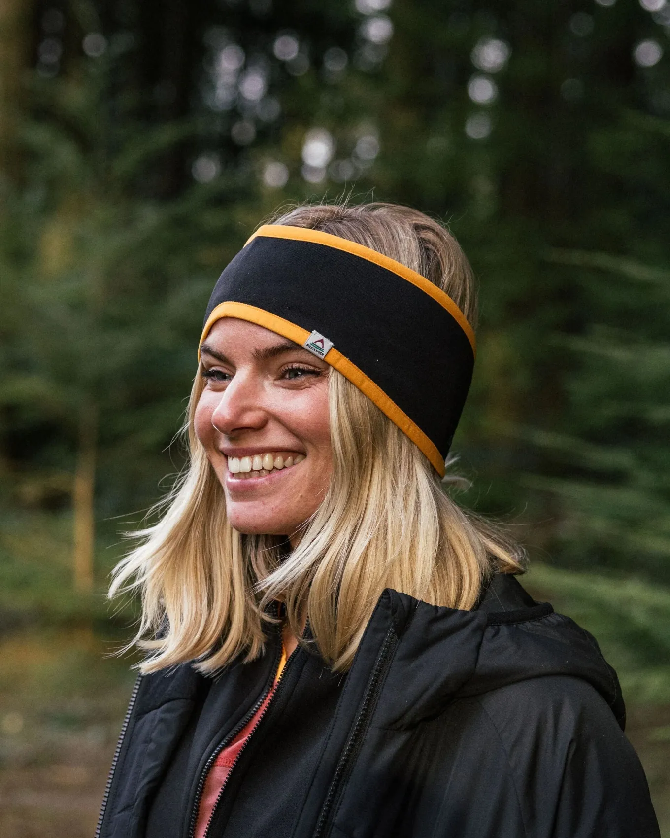 Wintergreen Recyceltes Polartec® Thermo-Stirnband - Schwarz