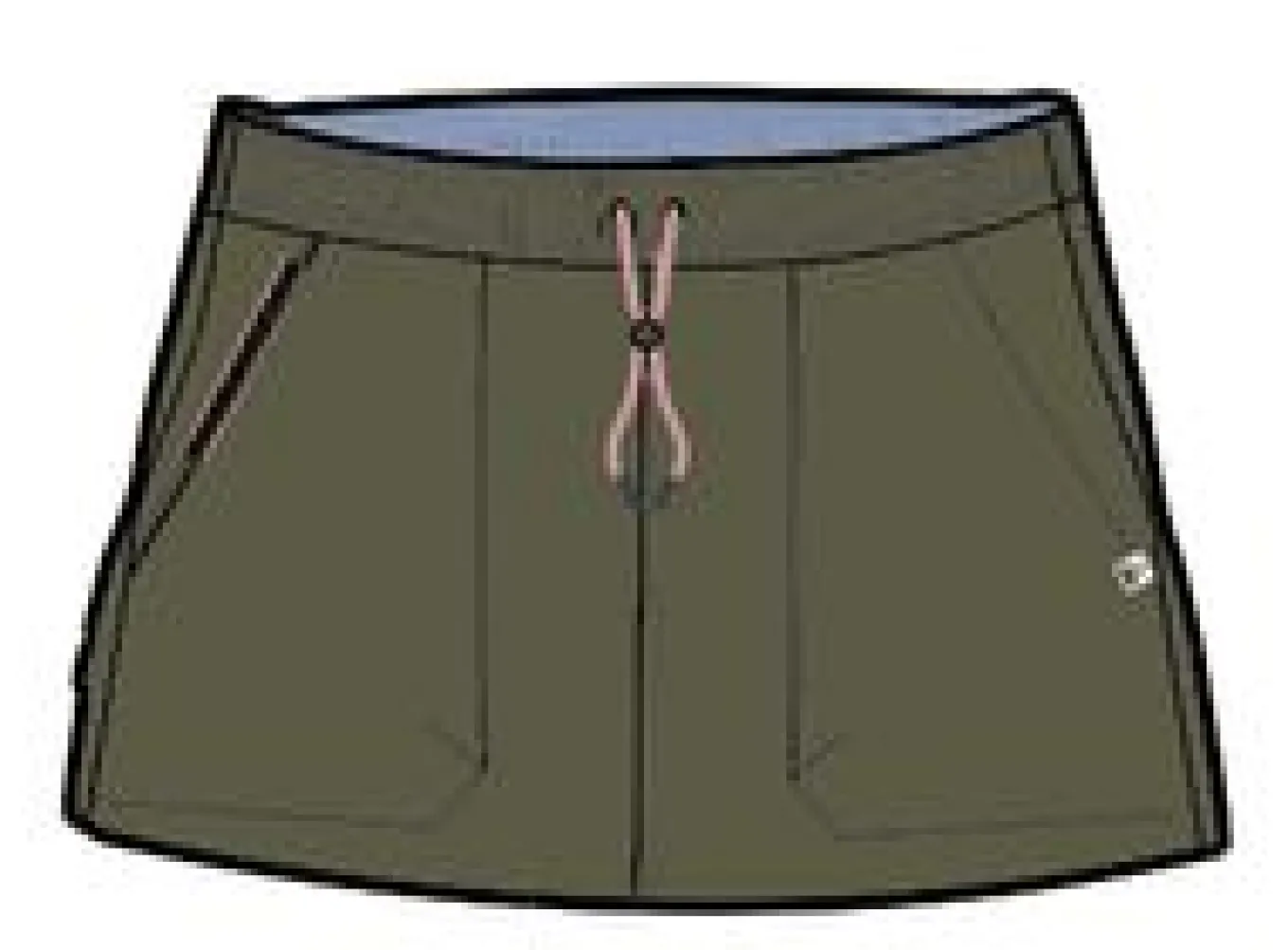 Wonderland Bio-Baumwolle Skort - Khaki