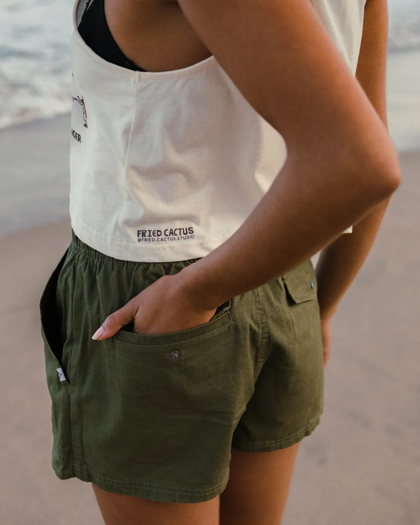 Wonderland Bio-Baumwolle Skort - Khaki