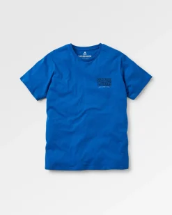Yuca Bio-Baumwoll-T-Shirt - Azurblauer Mergel