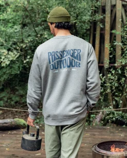 Yuca Recyceltes Baumwoll-Sweatshirt - Dunkelgrau meliert