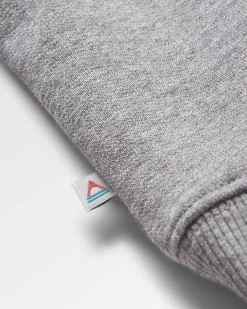 Yuca Recyceltes Baumwoll-Sweatshirt - Dunkelgrau meliert